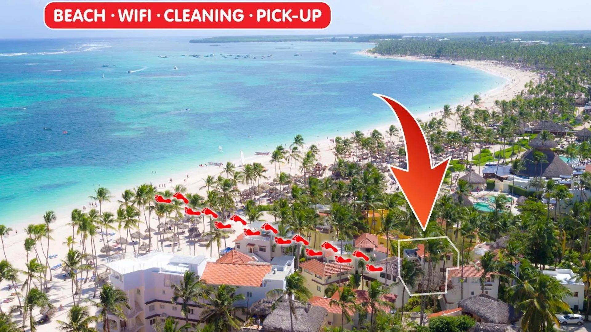 Caribbean Villas And Suites - Playa Los Corales - Wifi, Beach Club Apartmanhotel